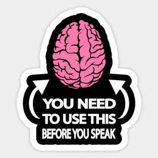 You need to use this before you speak Sticker